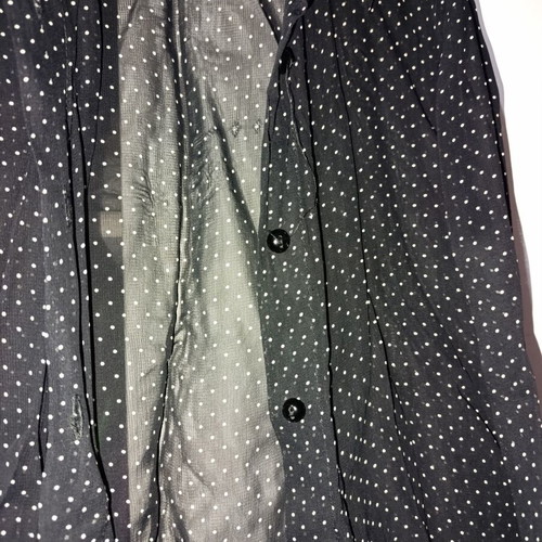 Semi-transparent shirt small, like new, black and white