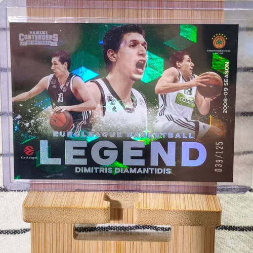 2025-26 Panini Contenders Euroleague Dimitris Diamantidis Legend card near mint