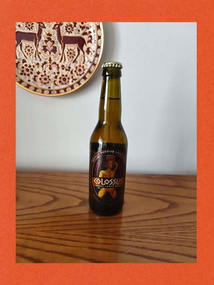 Colossus Rhodian Beer Bottle and Cap new, collectible