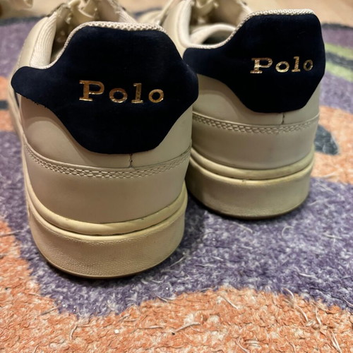 Polo Ralph Lauren Court Shoes like new, white and blue, size 45