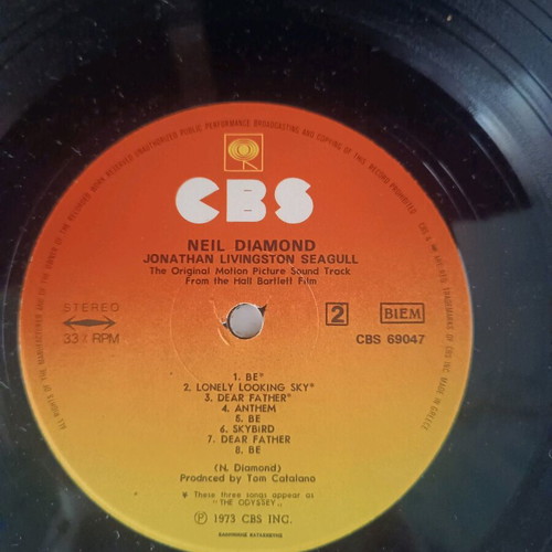 Neil Diamond Jonathan Livingston Seagull vinyl used