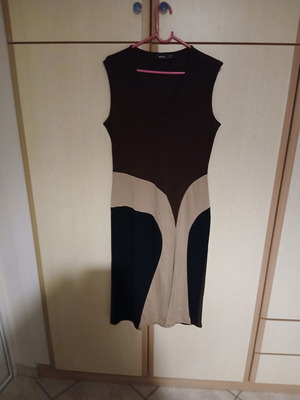 Mexx elegant midi dress size M/L beige and brown like new