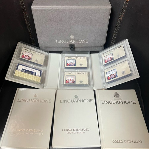 Linguaphone vintage cassette set used