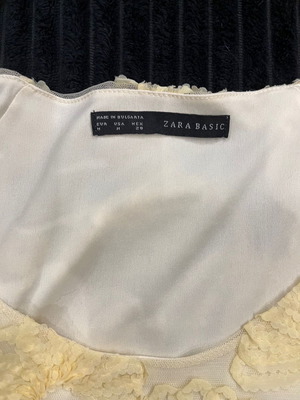 Γυναικεία μπλούζα Zara μεταχειρισμένη, μέγεθος M, κίτρινη