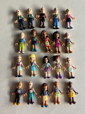 Lego Friends φιγούρες κούκλες σετ 20, σαν καινούργιο, με Disney και DC