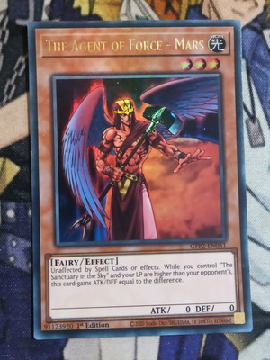 The Agent Of Force Mars κάρτα Effect Monster Yu-Gi-Oh! σαν καινούργιο