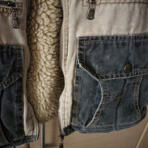 Diesel vintage men's denim jacket used, size L
