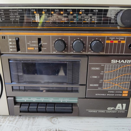 Sharp GF-A1 vintage boombox cassette player