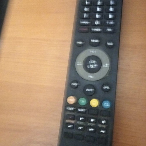 Golden Media Mania HD digital receiver used with remote control