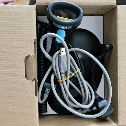 Turbo x barcode scanner like new, suitable for POS and cash registers with USB ports