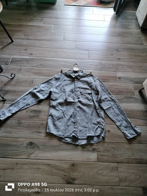 Cotonella men's shirt medium gray like new