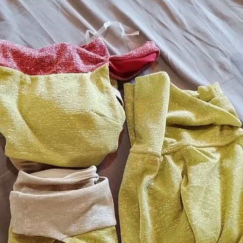 Sugarfree swimwear set 3 pieces like new, size S, metallic fibers