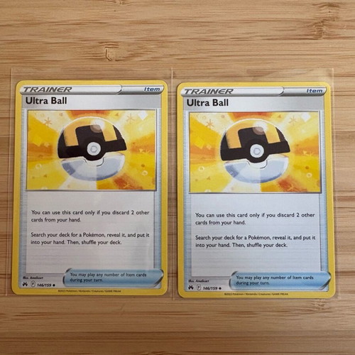 Pokemon card lot Ultra Ball Crown Zenith 146/159 near mint