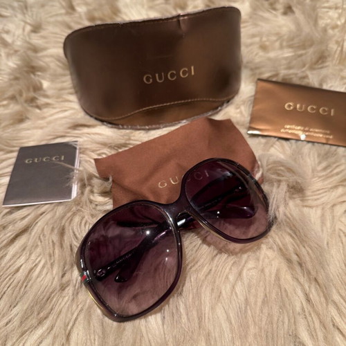 Gucci sunglasses like new, brown and green