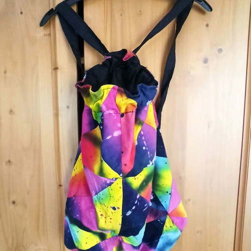Patchwork backpack bag new, cotton, multicolored
