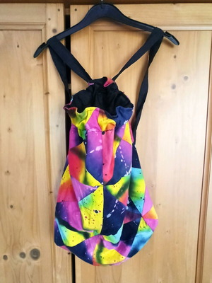 Patchwork backpack bag new, cotton, multicolored