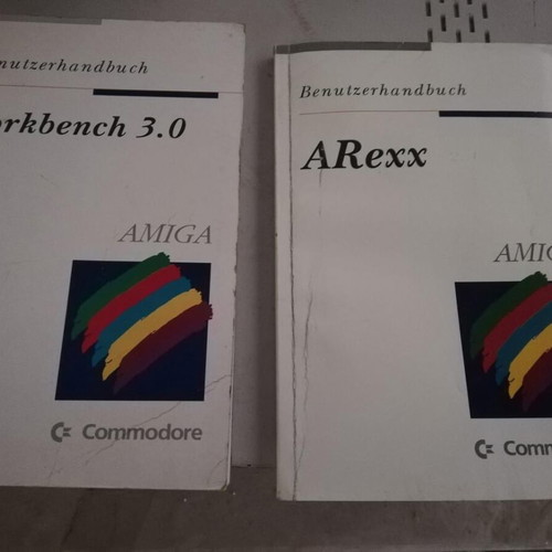 Workbench 3.0 and ARexx manuals for Amiga used, in German