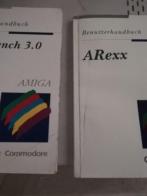 Workbench 3.0 and ARexx manuals for Amiga used, in German
