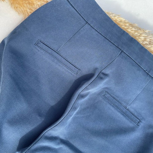 Stradivarius dark blue fabric pants used, size 34