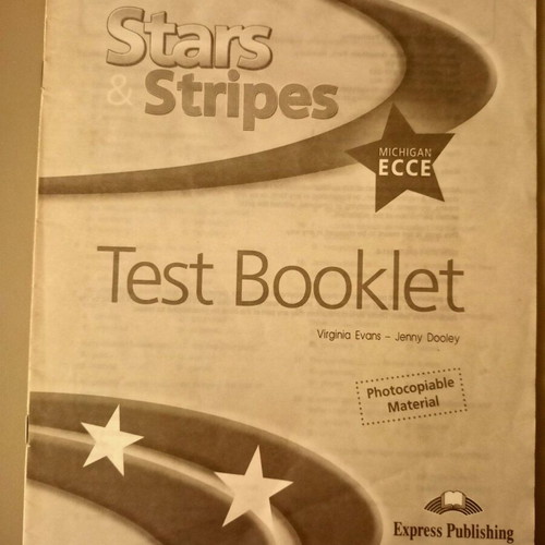 Stars & Stripes Michigan ECCE Test Booklet like new