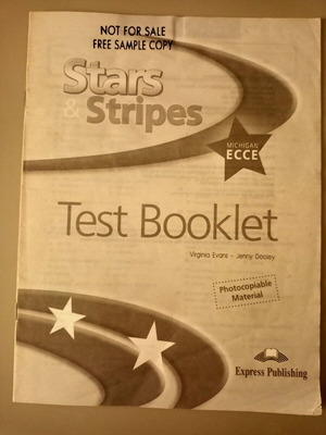 Stars & Stripes Michigan ECCE Test Booklet like new