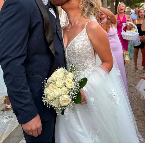 Justin Alexander Sincerity wedding dress ivory