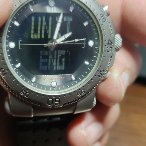 5.11 Tactical Series H.R.T watches used with digital and analog dial
