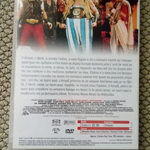Two Asterix and Obelix DVDs dubbed, new condition