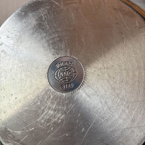 Vintage AMC Sauté Pan 32cm Model 8121 used, stainless steel