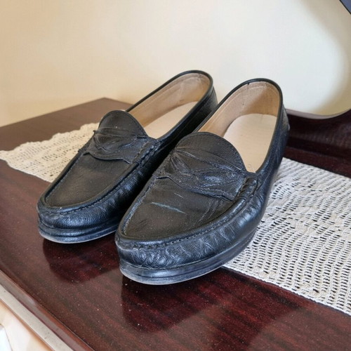 Leather anatomical pumps used, size 41, black