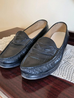 Leather anatomical pumps used, size 41, black