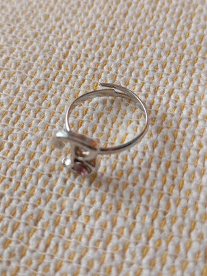 Ring with letter B used, metal