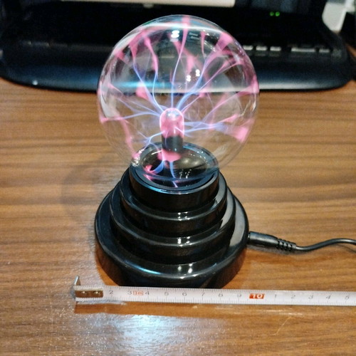 Plasma magic ball new, with USB power supply and switch