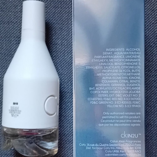 Ck IN2U empty packaging with box used