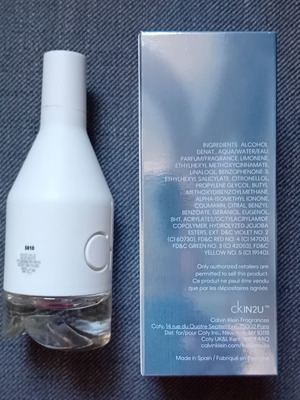 Ck IN2U empty packaging with box used