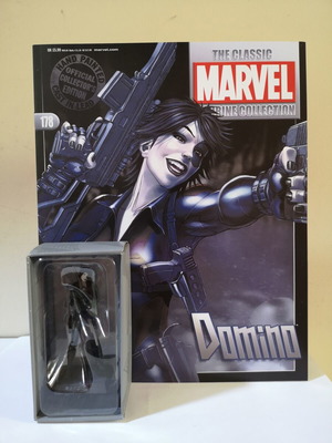 Eaglemoss Classic Marvel φιγούρα Domino σαν καινούργιο, μεταλλική