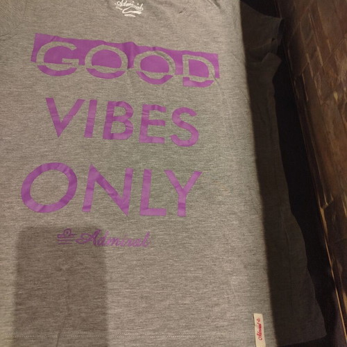 Admiral women's t-shirt like new, grey and purple