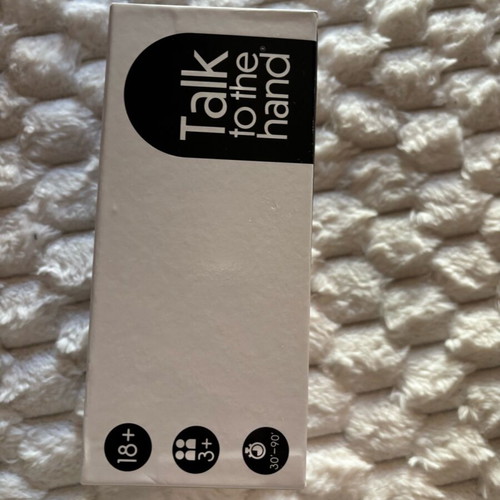 Talk to the hand party game new 18+