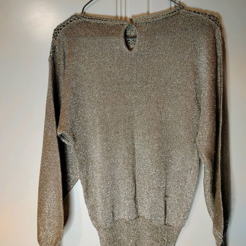 Sequin cardigan new, knitted long-sleeve multicolor gold