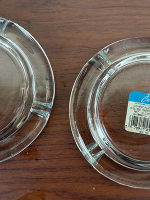 Ashtray set of 2 Crisa Libbey Comercial S. de R.L. de C.V. like new