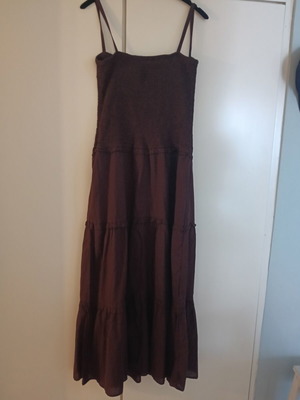 Brown cotton dress like new, size M