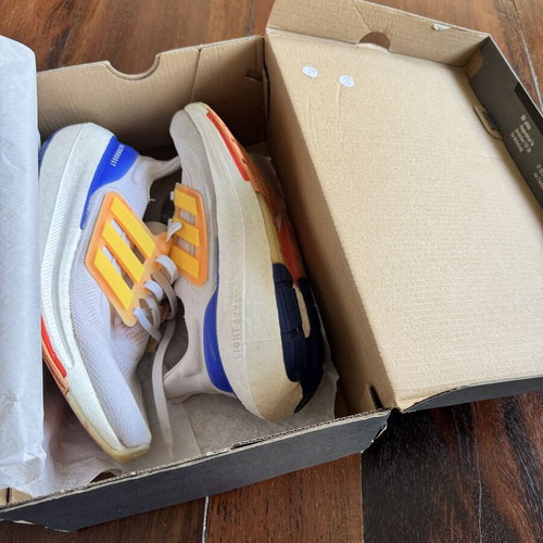 Adidas Ultra Boost sneakers size 38.5 like new, white and yellow