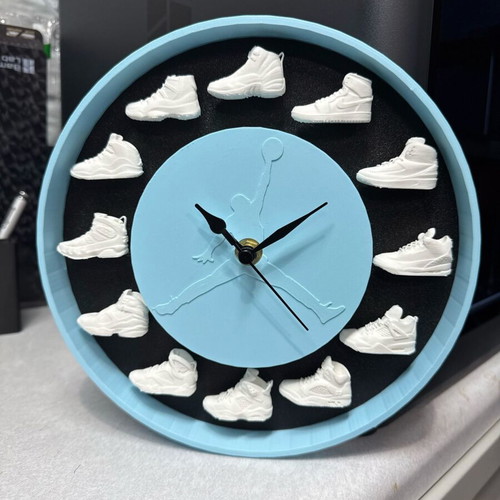 Jordan Retro Design Wall Clock 23cm new, analog