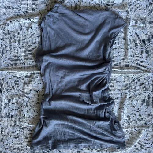 Zara asymmetrical top used, turquoise, size M