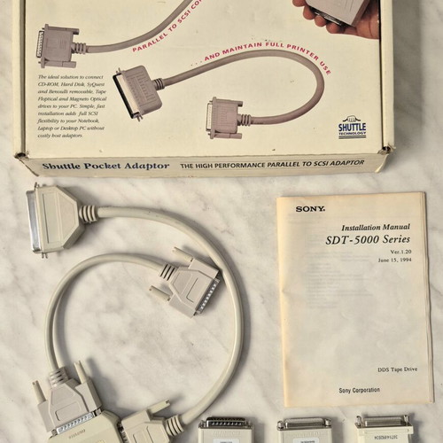 Shuttle Pocket Adaptor vintage, like new, parallel to SCSI