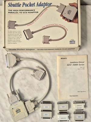 Shuttle Pocket Adaptor vintage, like new, parallel to SCSI