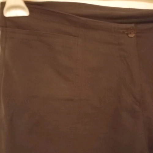Brown elastic bell-bottom pants like new, size XL