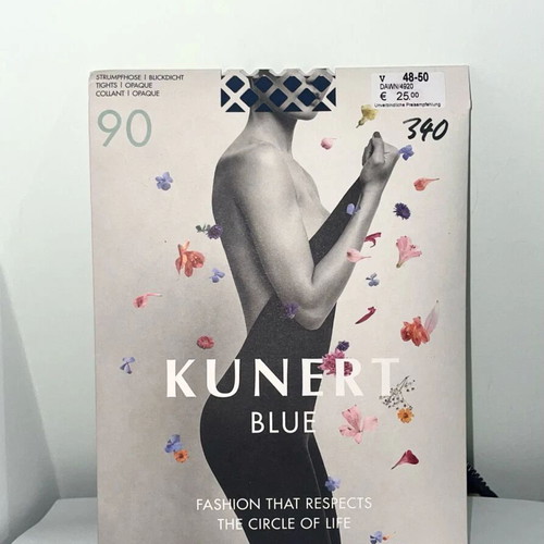 Kunert blue German tights XXL new, high quality, unused