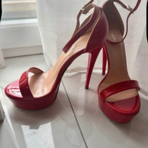 Fratelli Petridi red platform sandals, size 38