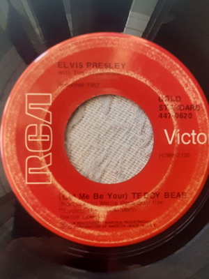Elvis Presley Teddy Bear Loving You 7" US сингъл, RCA Victor